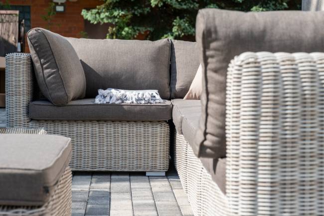 "Лунго" трансформирующаяся лаунж-зона из искусственного ротанга, цвет бежевый "Лунго" трансформирующаяся лаунж-зона из искусственного ротанга, цвет бежевый