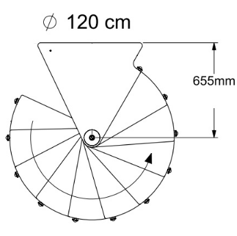 Винтовая лестница Montreal Classic d120 Белый