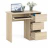 Стол компьютерный три ящика Мори МС-6 правый цвет дуб сонома