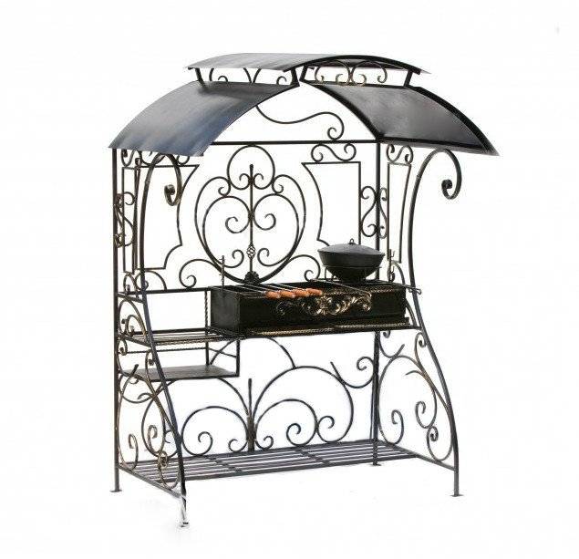 Кованный мангал с зольниками "Удачный"