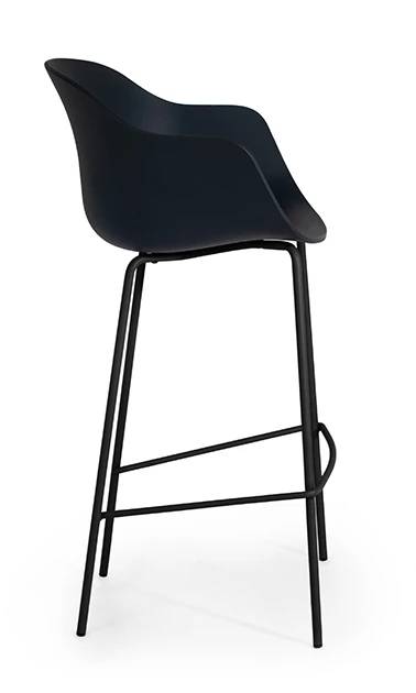 Кресло барное пластиковое Globe-K Bar тортора, серый 610х580х1120 мм