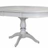 Стол обеденный Моро 04 раздвижной белый/серебро 100/140*100