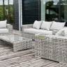 "Тито" лаунж-зона из искусственного ротанга, цвет серый