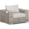 "Тито" лаунж-зона из искусственного ротанга, цвет серый
