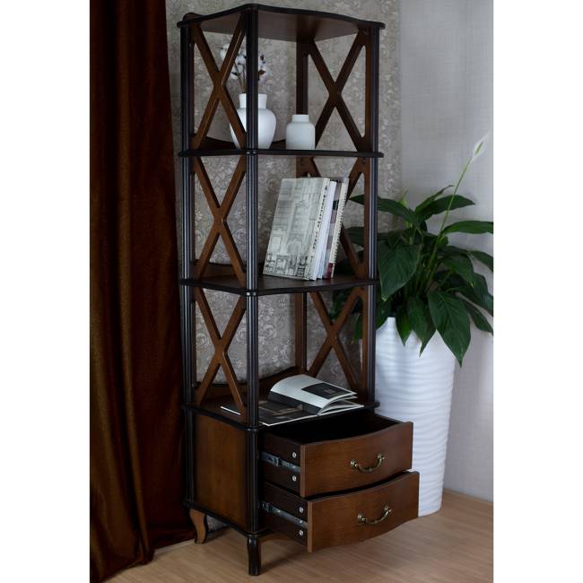 Этажерка Джульетта 3 уровня, орех Л