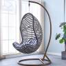 Подвесное кресло из иск. ротанга AFM-810G, серый, серая подушка
