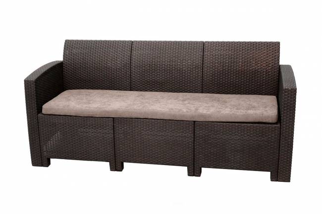 АРИЗОНА / ARIZONA b:rattan, Диван трехместный, венге (3-х местная подушка)