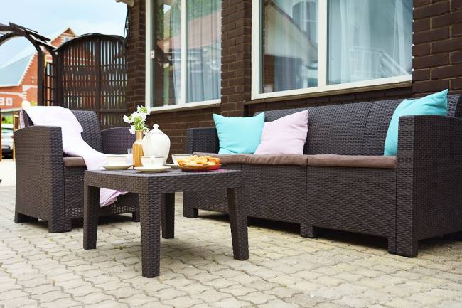 АРИЗОНА / ARIZONA b:rattan, Диван трехместный, венге (3-х местная подушка)