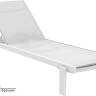 Шезлонг-лежак металлический Casablanca белый 1900х740х310 мм