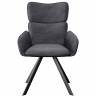 Стул DikLine 501 поворотный SB5 серый, ножки черные Стул DikLine 501 поворотный SB5 серый, ножки черные