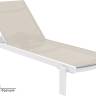 Шезлонг-лежак металлический Casablanca белый, бежевый 1900х740х310 мм