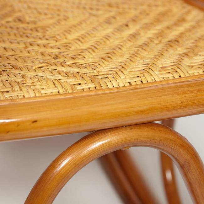 Кресло-качалка Милано/Milano (разборная) /без подушки/ натуральный ротанг, 58х136х103см, коньячный Cognac (коньяк) ротанг top quality