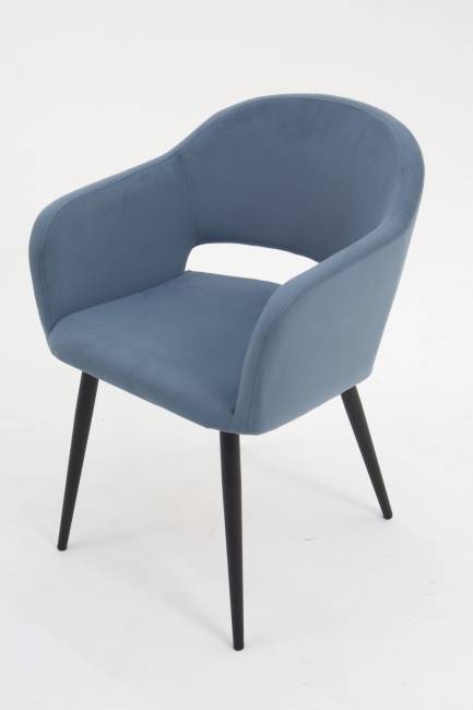 Стол Сканди К 100 орех с креслами Пичч велюр синий Стол Сканди К 100 орех с креслами Пичч велюр синий