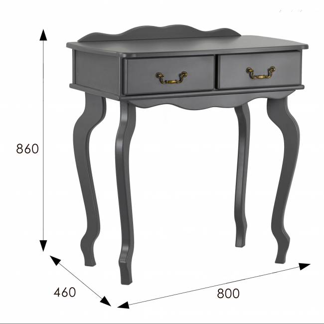 Консоль Берже 21 серый графит Консоль Берже 21 серый графит