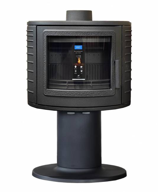 Печь-камин Puma 9кВт, чугун, с опорой, дымоход d-150мм