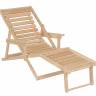 Шезлонг с подлокотниками Чивас, Натуральное дерево