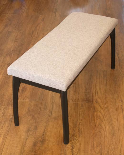 Банкетка Лина, мягкая, Венге/Серый