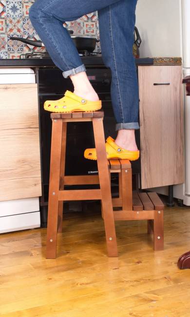 Табурет-стремянка Марк, Орех