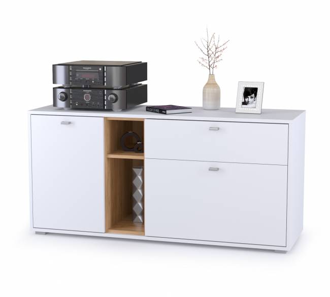 Тумба Бэль цвет дуб крафт золотой/белый премиум