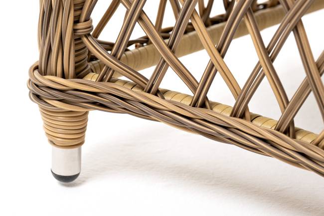 "Латте" обеденная группа плетеная, цвет соломенный