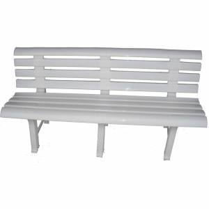 Скамья пластиковая белая