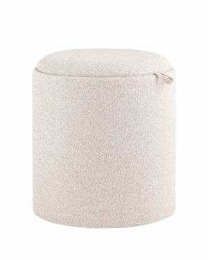 Пуф-столик с ящиком Хюгге S букле бежевый