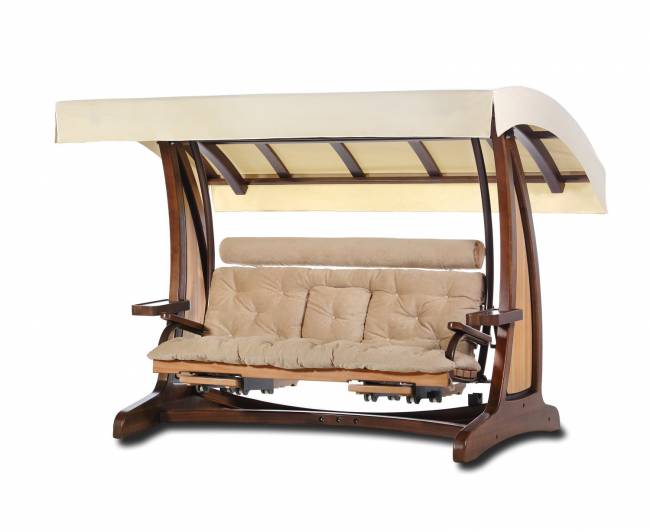 Качели садовые "Валенсия III" Премиум (лиственница)