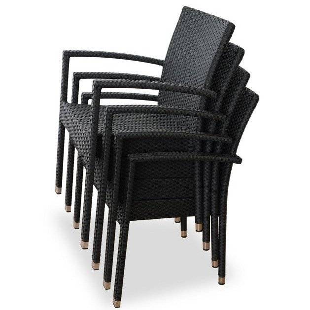 Плетеный стул MILANO, темно-коричневый