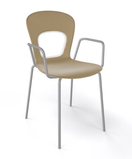 Кресло пластиковое Blog TB зеленый 510х500х810 мм