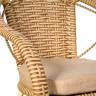 Кресло Bali (Бали) из искусственного ротанга, слоновая кость