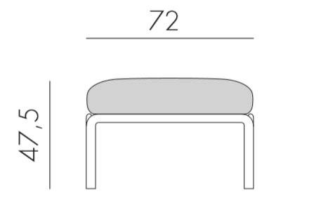 Лаунж-диван двухместный Komodo белый, синий 1490х1480х900 мм Лаунж-диван двухместный Komodo белый, синий 1490х1480х900 мм