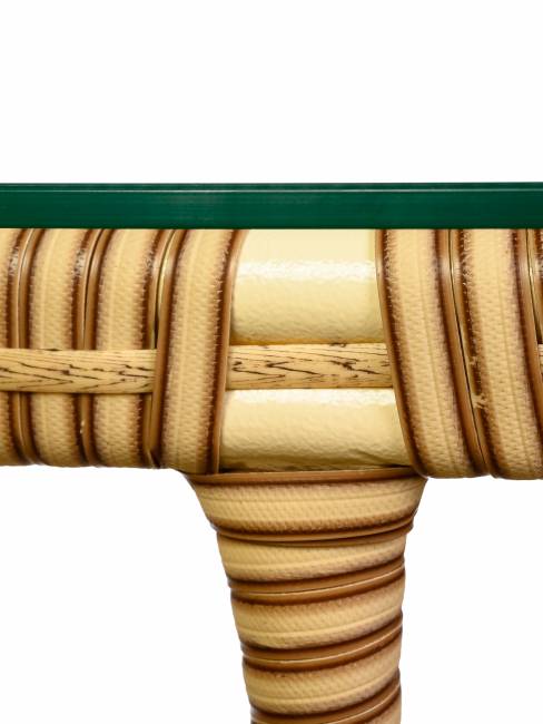 Стол Java (Ява) из искусственного ротанга, слоновая кость Стол Java (Ява) из искусственного ротанга, слоновая кость