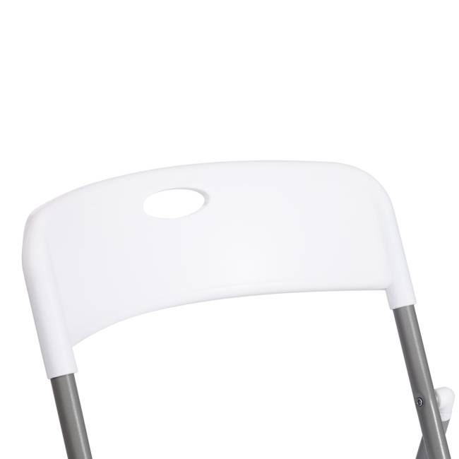 Стул складной Фолдер/Folder (мод.3017H) каркас: металл, сиденье/спинка: пластик, 49х46.5х73.5см, белый/серый  (Комплект из 6 шт.) белый, серый каркас: металл, сиденье/спинка: пластик