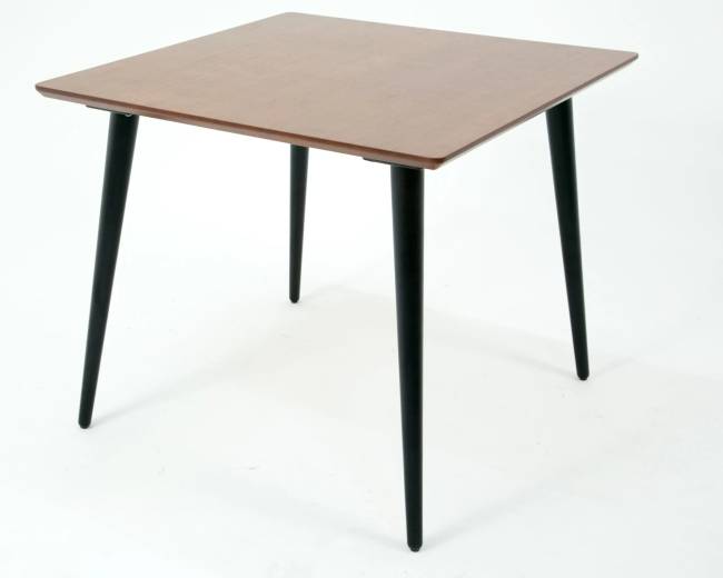 Стол Монте М 90 чёрное дерево/орех