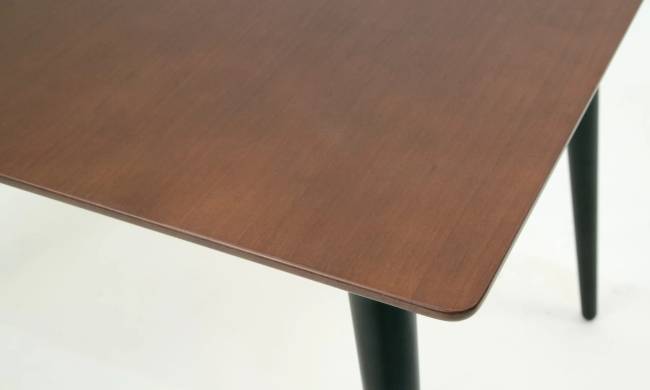 Стол Монте М 90 чёрное дерево/орех