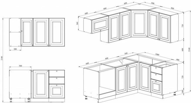 Кухня 2 х 1.4 х 2.14 м, массив сосны, без покраски Кухня 2 х 1.4 х 2.14 м, массив сосны, без покраски