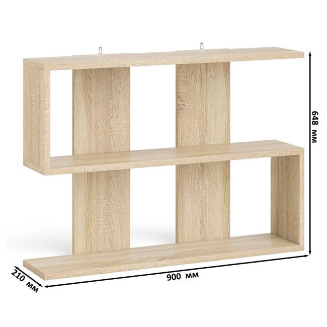 Полка навесная Мори 900 цвет дуб сонома