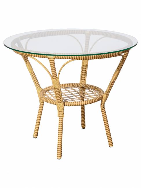 Стол Bali (Бали) из искусственного ротанга, слоновая кость Стол Bali (Бали) из искусственного ротанга, слоновая кость