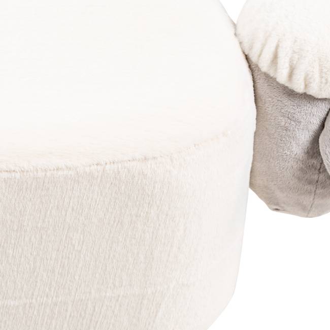 Пуф Leset Овечка Молочный, компаньон серый Бук