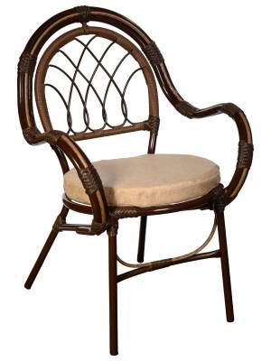 Стул Gavana (Гавана) из искусственного ротанга, орех