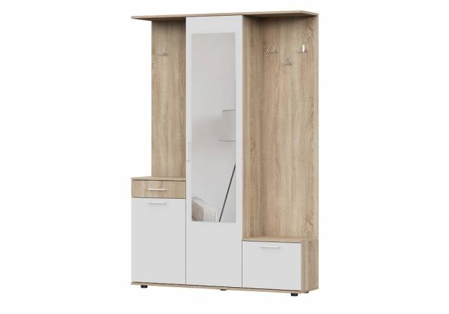 Пети дуб сонома / белый