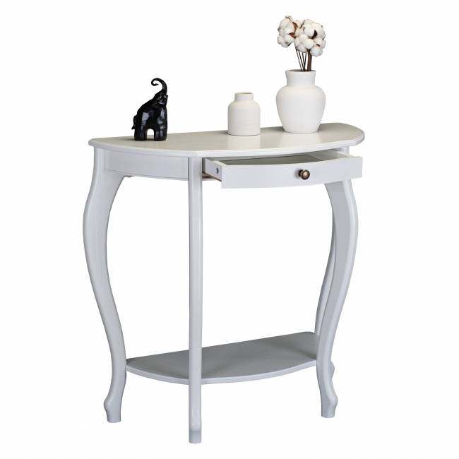 Консоль Элегант молочный дуб Л Консоль Элегант молочный дуб Л