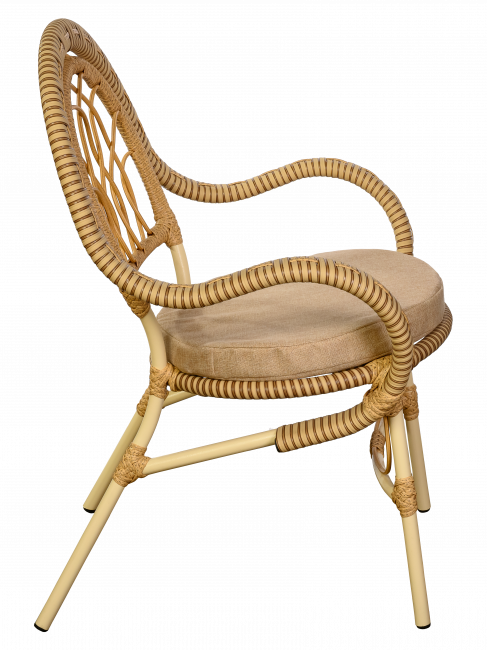 Комплект из искусственного ротанга Java (Ява)-6 (цвет: слоновая кость)