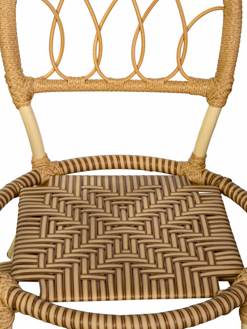 Комплект из искусственного ротанга Java (Ява)-6 (цвет: слоновая кость)