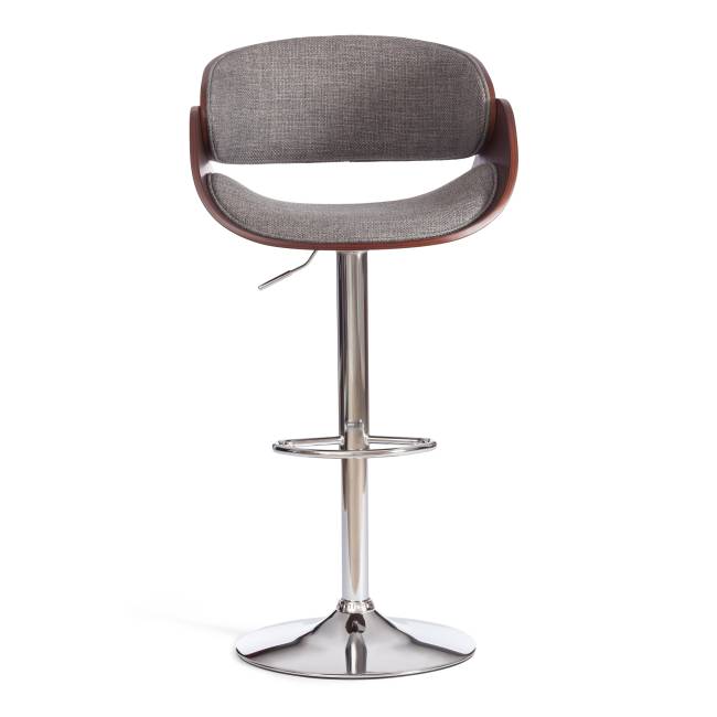 Стул барный Ландо/Lando (мод.4036) металл/дерево/ткань, 59х51х93-114см, высота сиденья 62-83см, серый/орех/хром, Аймкаса 28 орех темный, серый металл/дерево/ткань Стул барный Ландо/Lando (мод.4036) металл/дерево/ткань, 59х51х93-114см, высота сиденья 62-83см, серый/орех/хром, Аймкаса 28 орех темный, серый металл/дерево/ткань