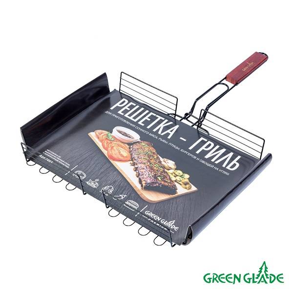 Двойная объемная решетка-гриль антипригарная 7001 Двойная объемная решетка-гриль антипригарная 7001