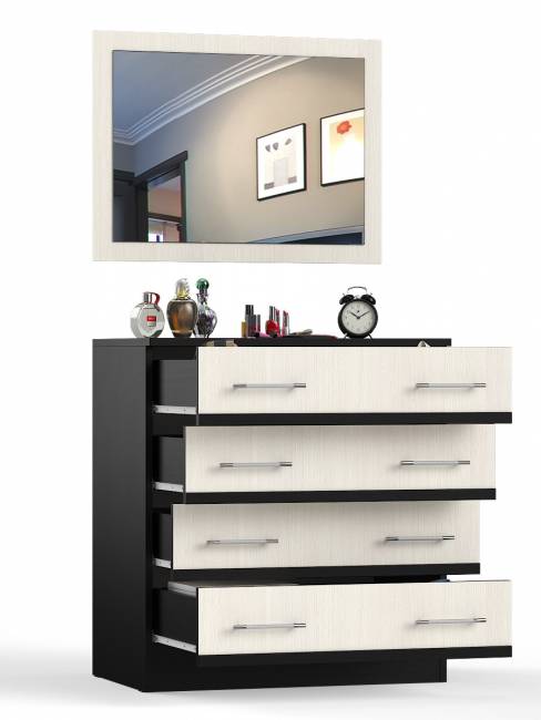 Сакура Комод с зеркалом цвет венге/дуб лоредо