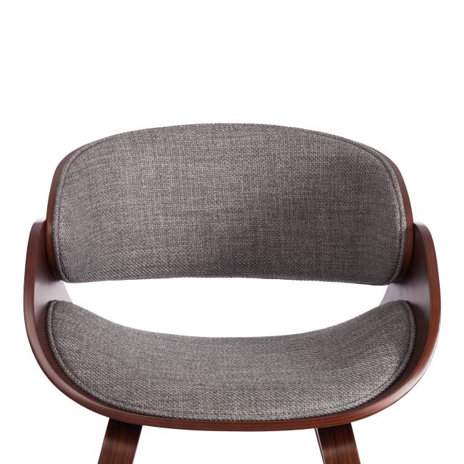 Стул Ландо/Lando (мод.8036) дерево/ткань, 59х53х75см, орех/серый, Аймкаса 28 орех темный, серый дерево / ткань