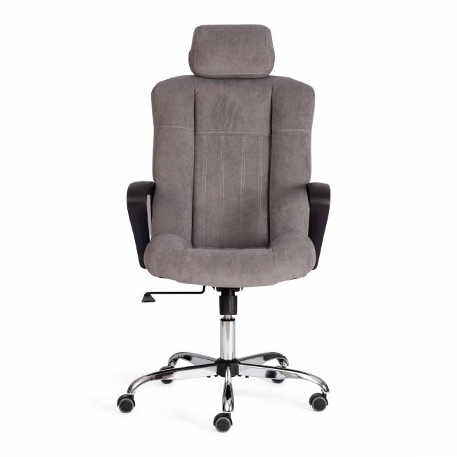 Кресло Оксфорд/Oxford хром флок , серый, 29 серый флок