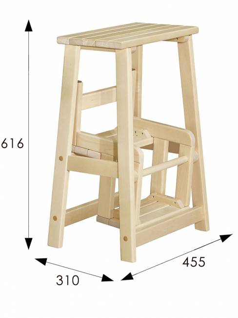 Табурет- стремянка лак